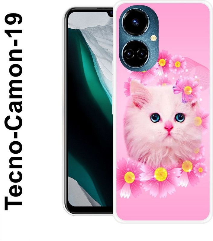 redfly Back Cover for Tecno Camon 19  (Pink, Yellow, Grip Case, Silicon)