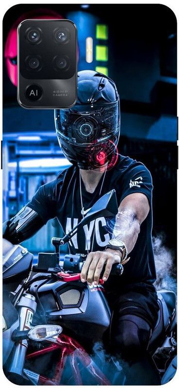 PICHKU Back Cover for OPPO A94-CPH2203-ROYAL,ENFIELD,BULLET,KTM,BIKE,LOVER,RACER,RIDER,BOYS,ATTITUDE,RACE  (Multicolor, Hard Case, Pack of: 1)