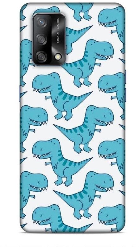 SmashItUp Back Cover for Oppo F19 Dianosaur  (Multicolor, Hard Case)