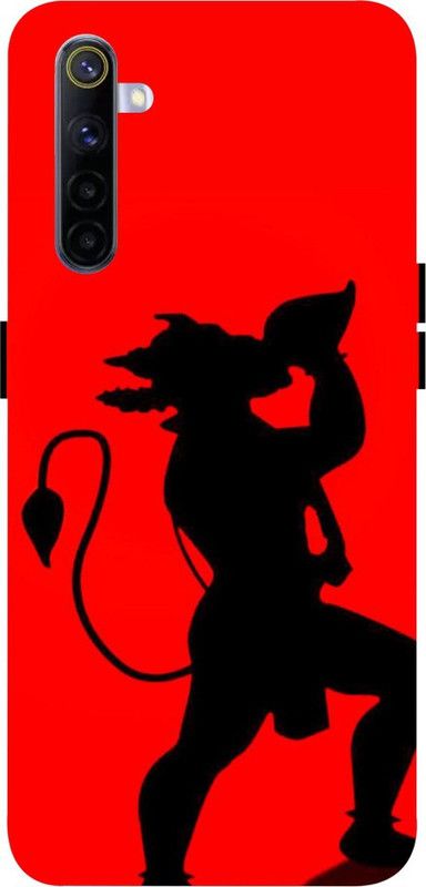 PRATEEKSH Back Cover for Realme 6 (RMX2001), Realme 6i (RMX2002 ), Realme 6s (RMX2002)  (Red, Black)