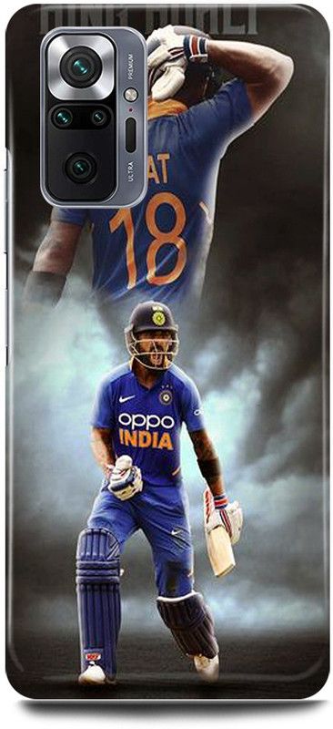 JUGGA Back Cover for Redmi Note 10 Pro, VIRAT,KOHLI, INDIAN, PLAYER, RCB  (Black, Hard Case, Pack of: 1)