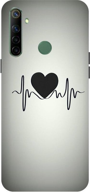 URCHIN Back Cover for Realme5i heartbeat, A, Latter A, Love, Heart  (Multicolor, Shock Proof, Pack of: 1)