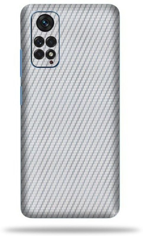gizmo Xiaomi Note 11 Mobile Skin  (Silver Carbon Fiber skin with ultra matte finish)