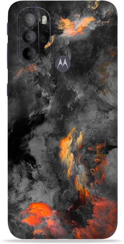 OggyBaba Motorola Moto G31, Black Clouds Mobile Skin  (Multicolor)