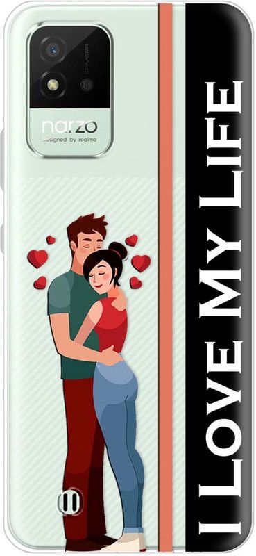 Cover Bazaar Back Cover for Realme Narzo 50i  (Multicolor, Grip Case, Silicon)