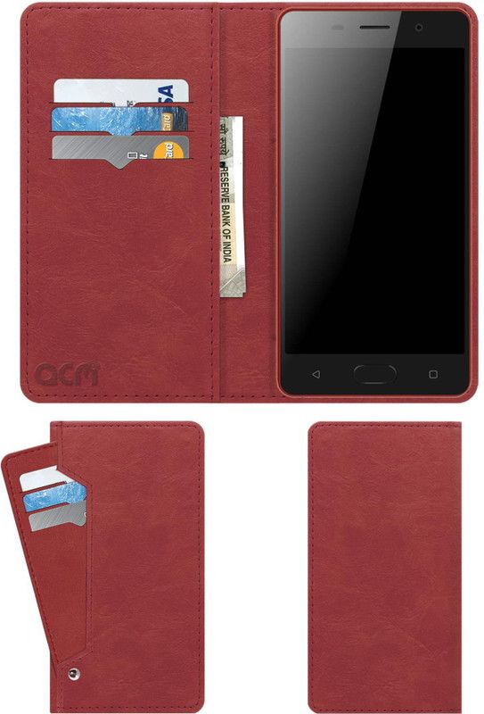ACM Flip Cover for Tiitan Wow T54  (Pink, Cases with Holder, Pack of: 1)