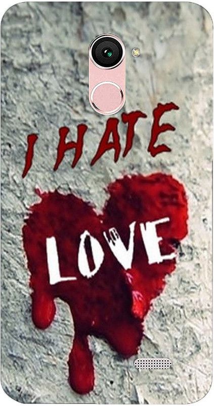 METOO Back Cover for Panasonic Pulse X, Hate Love Design Printed Back Cover Print : 124  (Multicolor, Dual Protection, Silicon, Pack of: 1)