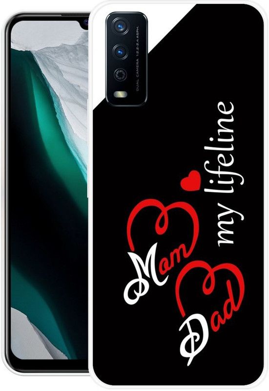 SIMAWAT Back Cover for Vivo Y20i, Vivo Y20, Vivo Y12s  (Multicolor, Grip Case, Silicon, Pack of: 1)