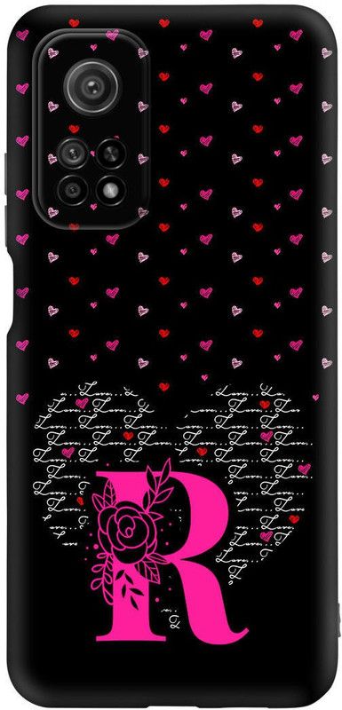 7PRINTZONE Back Cover for MI 10T / 10T PRO  (Black, Pink, Flexible, Silicon)