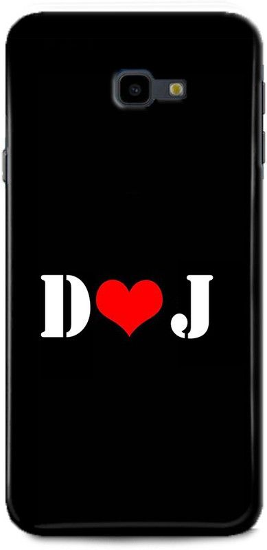 Afterglow Back Cover for SAMSUNG Galaxy J4 Plus D J, D LOVES J, NAME, LETTER, ALPHABET, DJ LOVE, HART  (Multicolor, Shock Proof, Pack of: 1)