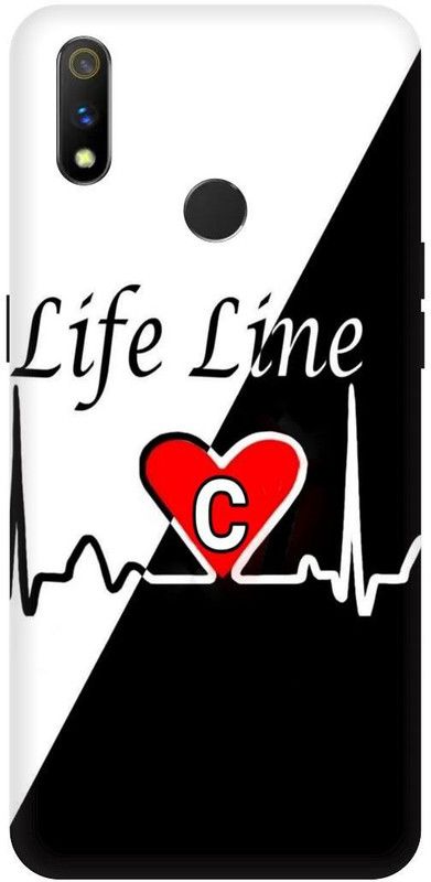 THE NARAYANA COLLECTIONS Back Cover for REALME 3-RMX1825-C,ALPHABET,NAME,LIFE,LINE,LOVE  (Multicolor, Hard Case, Pack of: 1)