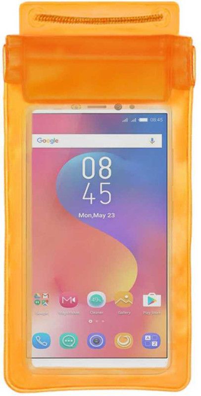ACM Pouch for Infinix Hot S3  (Orange, Waterproof, Silicon, Pack of: 1)