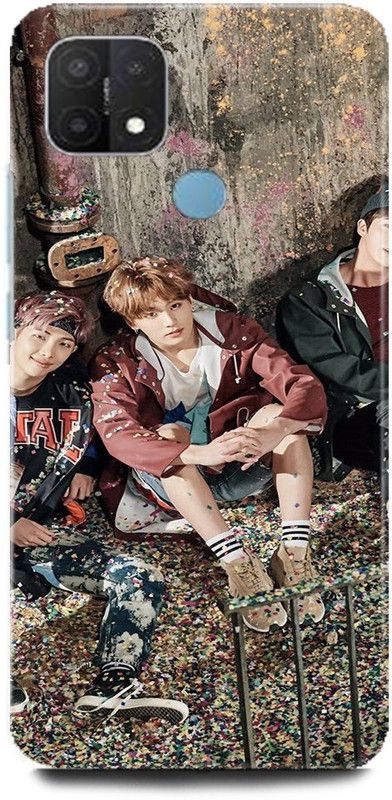 Afterglow Back Cover for Oppo A15 BTS, BTS, BTS ARMY, BTS LOVE, BTS SINGERS, KOREAN, BANGTAN BOYS  (Multicolor, Shock Proof, Pack of: 1)