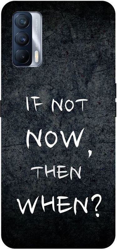 URCHIN Back Cover for Realme X7 if not now then when, motivational, quotes  (Multicolor, Shock Proof, Pack of: 1)