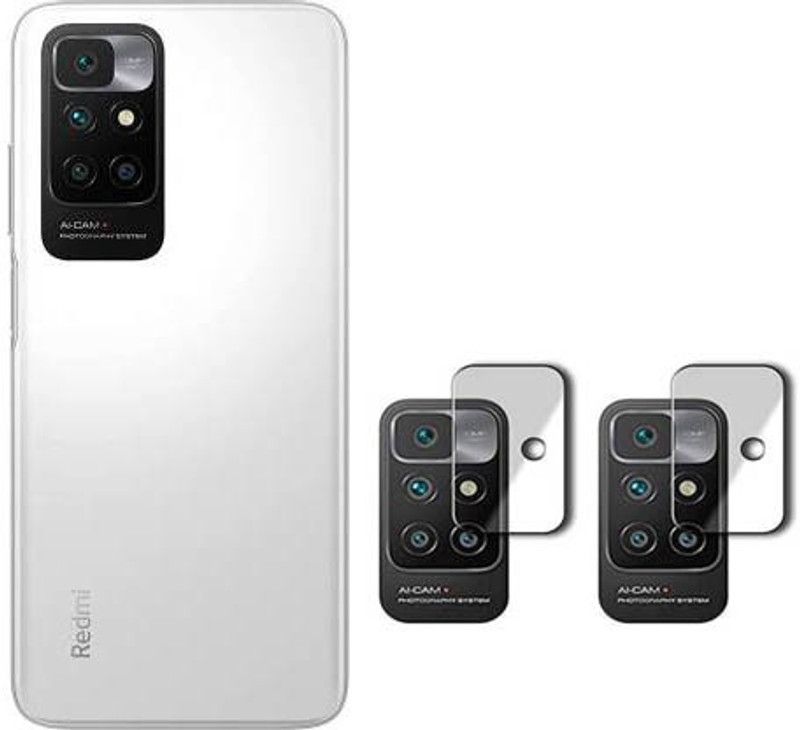 XAZE Back Camera Lens Glass Protector for REDMI 10 PRIME  (Pack of: 2)