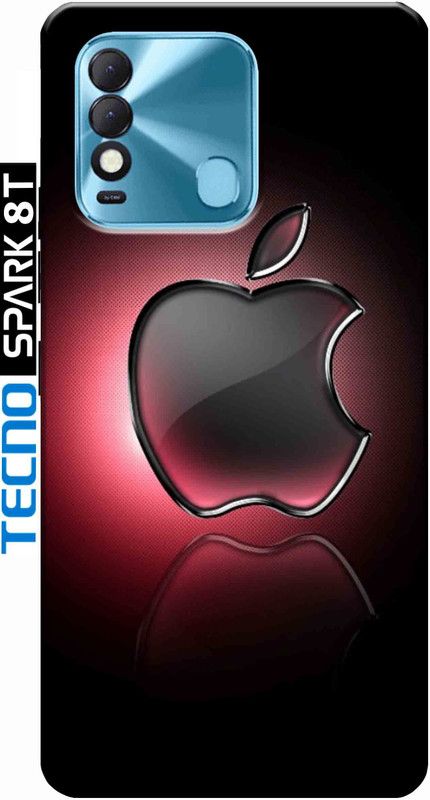 RDcon Back Cover for Tecno Spark 8T 2505  (Black, Red, Silicon, Pack of: 1)