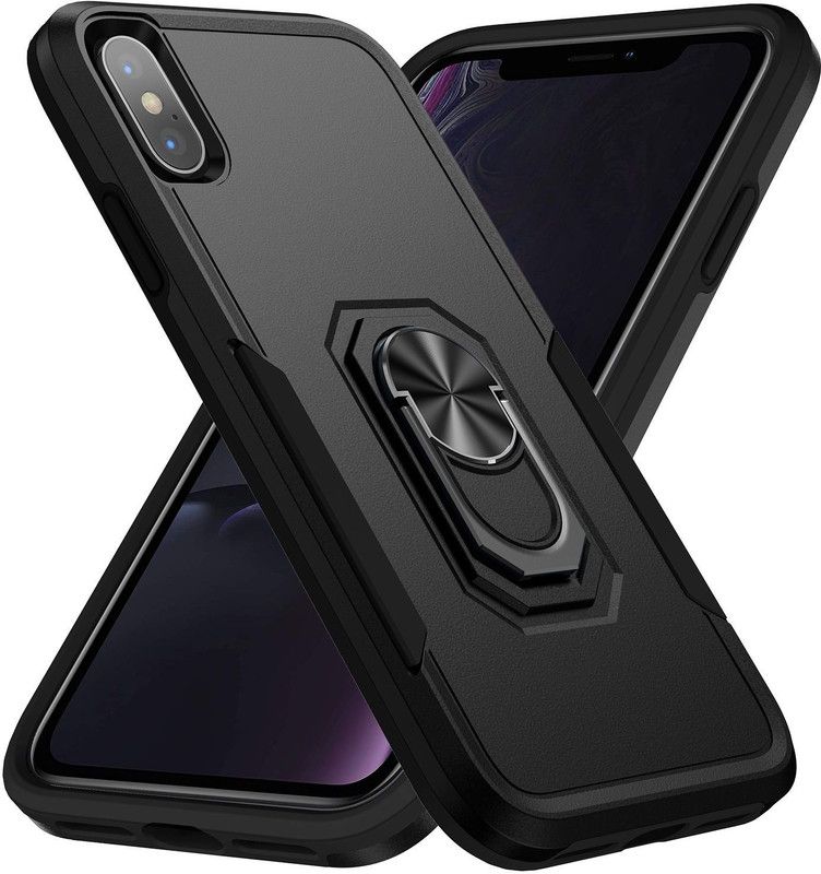 Cock Back Cover for Apple iPhone XS Max  (Black, Dual Protection, Pack of: 1)