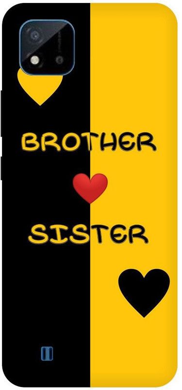 Bluvver Back Cover for Realme C20,RMX3061, Printed Love Brother Sister, Back Cover  (Multicolor, Hard Case, Pack of: 1)