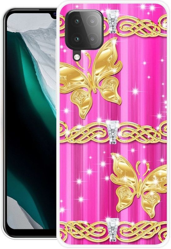 FITESTAR Back Cover for Samsung Galaxy F12  (Pink, Grip Case, Silicon, Pack of: 1)