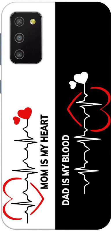KLC Back Cover for Samsung Galaxy A03s  (Black, White, Grip Case, Silicon, Pack of: 1)