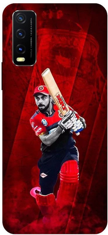 3D U PRINT Back Cover for VIVO Y20T,V2129 Kohli,MS Dhoni,rohit sharma  (Red, Waterproof, Pack of: 1)