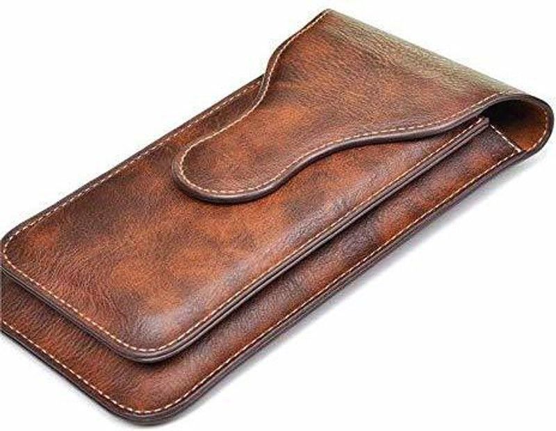 realtech Pouch for vivo iQOO 5 Pro  (Brown, Dual Protection, Pack of: 1)