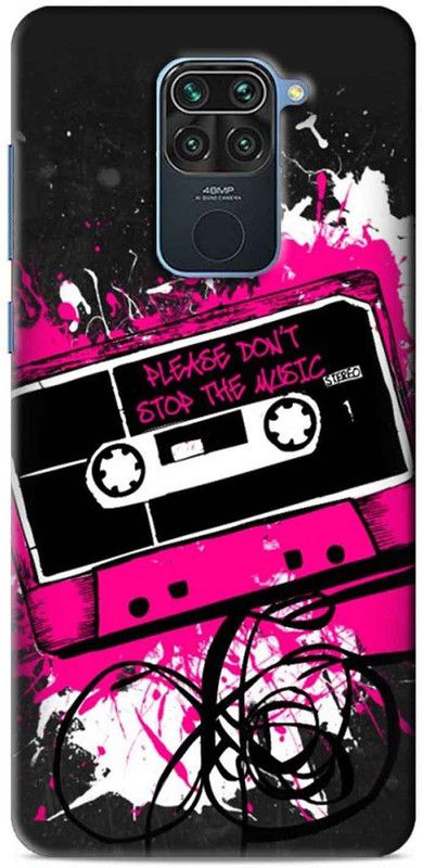 NDCOM Back Cover for Redmi Note 9 Please Dont Stop The Music Printed  (Multicolor, Hard Case, Pack of: 1)