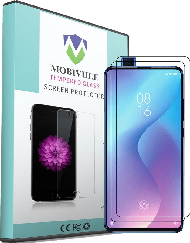 MOBIVIILE Tempered Glass Guard for Mi K20, Mi K20 Pro  (Pack of 2)