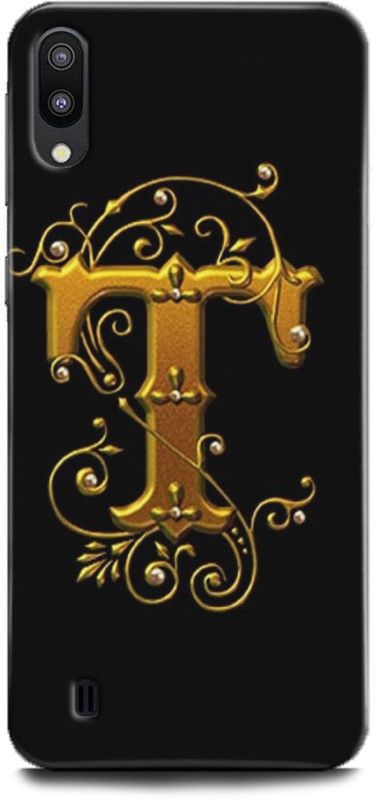 INTELLIZE Back Cover for Samsung Galaxy M10/SM-M105FDAD T letter,Printed  (Multicolor, Shock Proof, Pack of: 1)