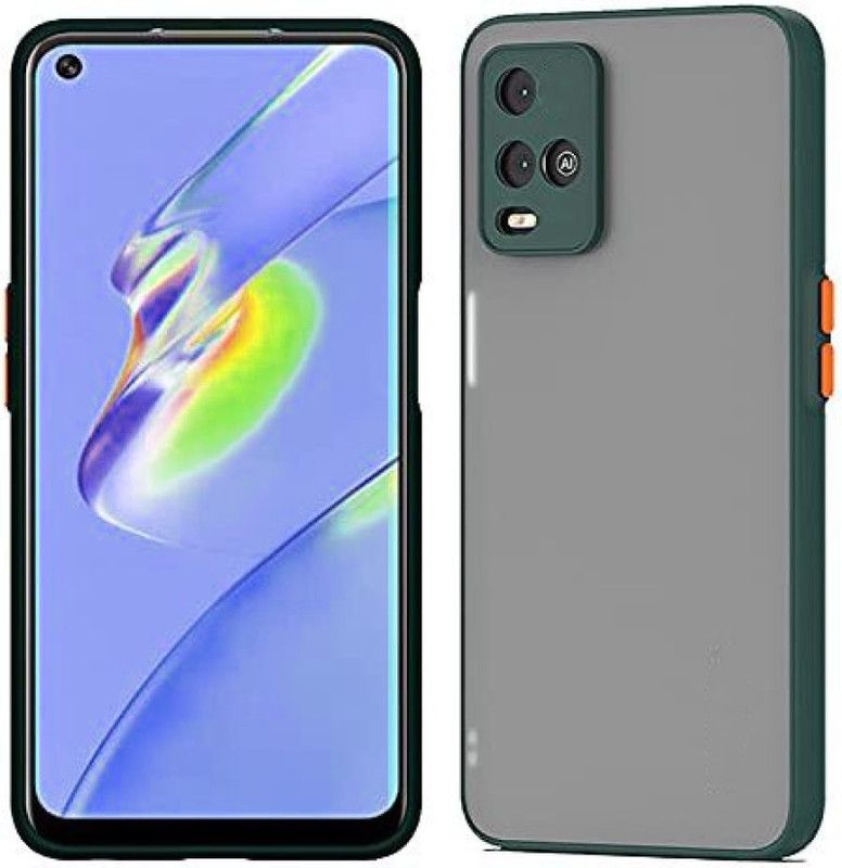 ASMANTIC Back Cover for Vivo Y33s  (Green, Pack of: 1)