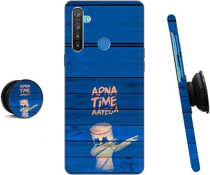 HELLO CASE Back Cover for Realme 5 Pro  (Blue, Pink)