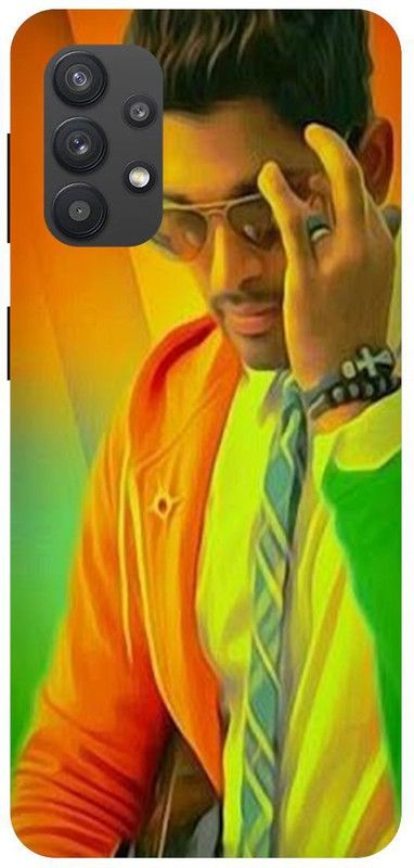 THE NARAYANA COLLECTIONS Back Cover for SAMSUNG GALAXY M32 (5G)-ALLU,ARJUN,SOUTH,HERO,PUSHPA  (Multicolor, Hard Case, Pack of: 1)