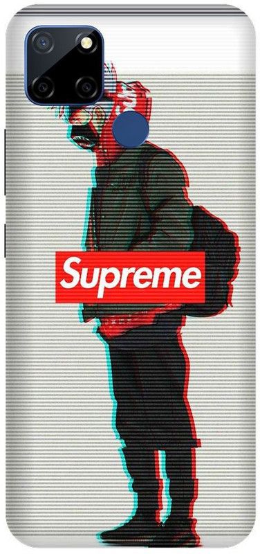 URCHIN Back Cover for Realme C12 Supreme, Supreme logo, Cool, Trand, Hub  (Multicolor, Shock Proof, Pack of: 1)