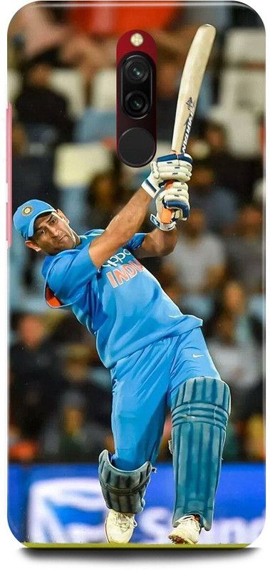FRONK Back Cover for Redmi 8, M1908C3II, MS, DHONI, MAHENDRA, SINGH, DHONI  (Blue, Hard Case, Pack of: 1)