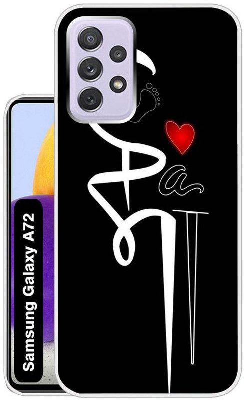 Flipkart SmartBuy Back Cover for Samsung Galaxy A72  (Black, White, Dual Protection, Silicon, Pack of: 1)