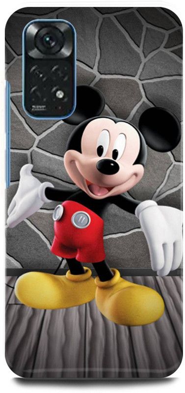 play fast Back Cover for POCO M4 Pro MICKEY, MOUSE, MINNIE, MOUSE, DOLL, TEDDY, LOVE  (Red, Hard Case, Pack of: 1)