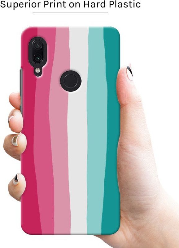Thermobeans Back Cover for Rainbow (Pink & Green) Hard Case Redmi Note 7 Pro  (Multicolor, Pack of: 1)