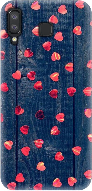 Smutty Back Cover for Samsung Galaxy A8 Star, SM-G885F, SM-G8850, SM-G885Y - Wooden Heart Print  (Multicolor, Hard Case, Pack of: 1)