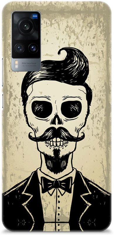 Mast Kalandar Back Cover for vivo X60  (Beige, Black, Hard Case)