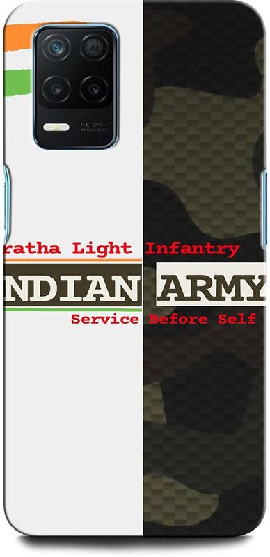 ORBIQE Back Cover for Realme Narzo 30 5G GUN, PISTOL, ARMY, WEAPON, REVOLVER, MILITARY  (Multicolor, Hard Case, Pack of: 1)