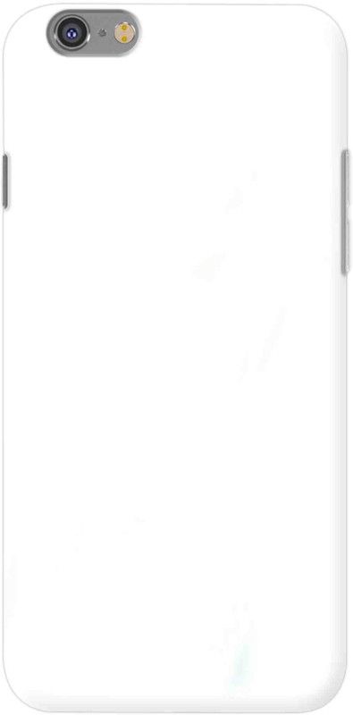 NDCOM Back Cover for iPhone 6 Plus Plain White Printed  (Multicolor, Hard Case, Pack of: 1)