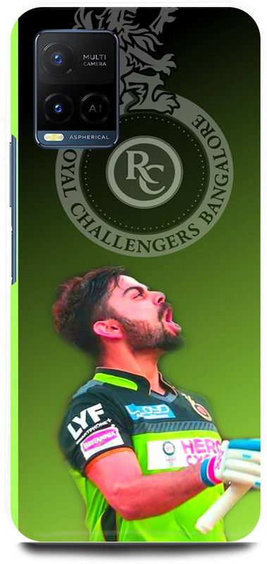 play fast Back Cover for Vivo Y33s, V2109 VIRAT, KOHLI, INDIAN, PLAYER, RCB  (Green, Hard Case, Pack of: 1)