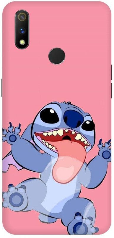 URCHIN Back Cover for Realme 3 Stitch, Cartoon, Colour, Cute, Colourfull  (Multicolor, Shock Proof, Pack of: 1)