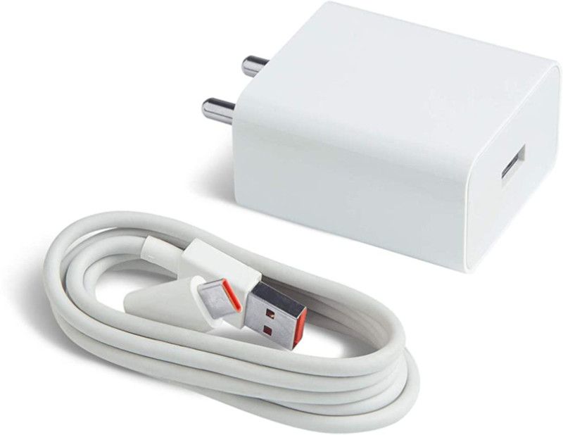 Shopdeal 18 W Adaptive Charging 2.4 A Mobile Type-C Charger For Motorola P30 QC 3.0, Rapid, MI, VOOC, AFC Charger with Detachable Cable  (White, Cable Included)