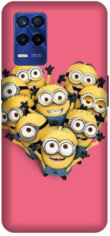 BARMANS Back Cover for Realme 8 5G minions, Cute, funny, cartoon, Minions cute, cute  (Multicolor, Shock Proof, Pack of: 1)