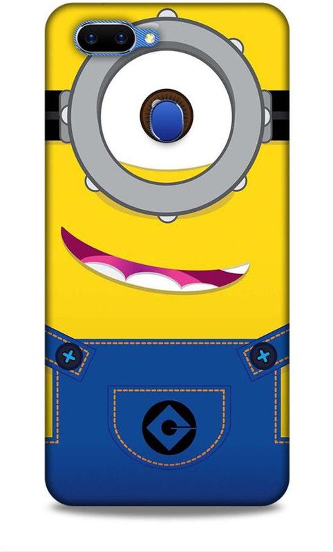 Printabulous Back Cover for Oppo A5  (Yellow, Blue, Waterproof)