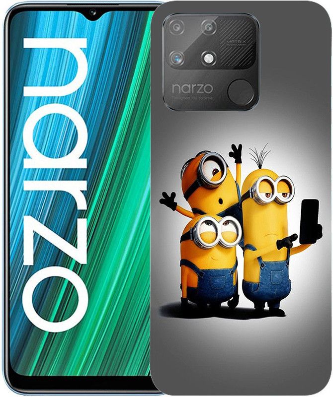 METOO Back Cover for Realme Narzo 50A , RMX3430 , Minians,Funny Quote design back cover  (Multicolor, Flexible, Silicon, Pack of: 1)