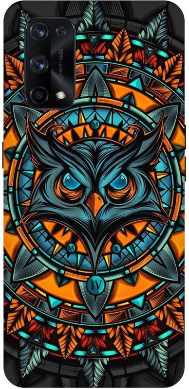 PICHKU Back Cover for REALME X7 PRO  (Orange, Green, Hard Case, Pack of: 1)
