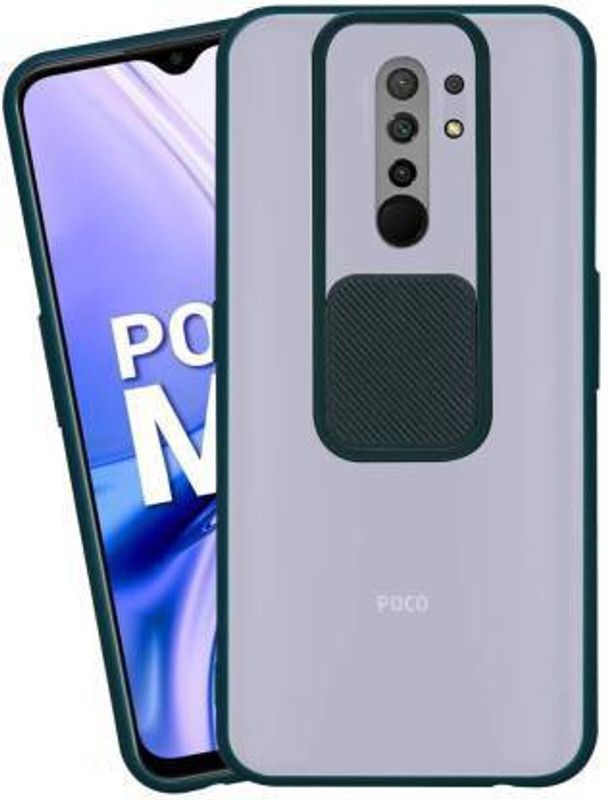 SILIBEE Back Cover for Mi Redmi 9 Prime  (Green, Grip Case, Pack of: 1)
