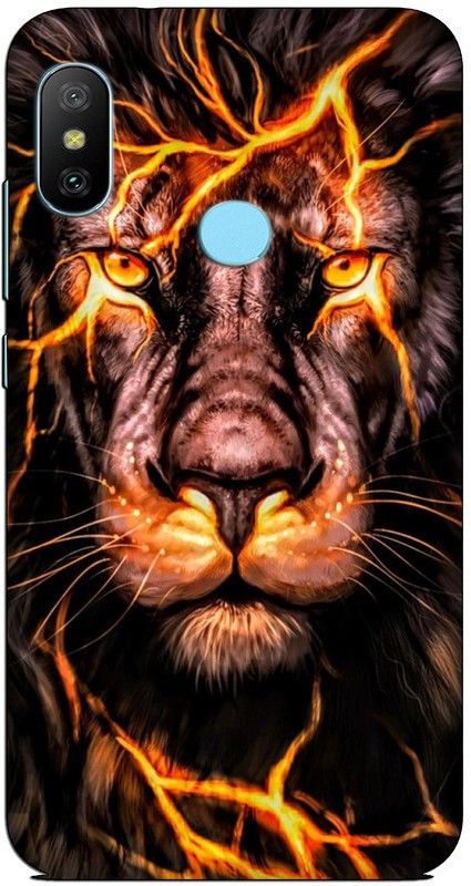 CROKIAN Back Cover for Redmi 6 Pro Lion Back Cover  (Multicolor, Hard Case, Pack of: 1)